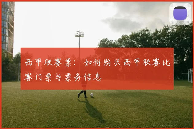 西甲联赛票：如何购买西甲联赛比赛门票与票务信息
